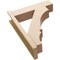 Ekena Millwork 8-in W x 30-in D x 38-in H Balboa Block Rough Cedar Woodgrain TimberThane Outlooker, Primed Tan OUTUR080X30X38BOA44RCPR - alternate 6